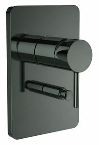 CONCEPT 300 ROUND sprchová podomítková baterie, s přepínačem, PVD, infinity black