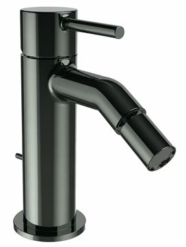 CONCEPT 300 ROUND umyvadlová stojánková baterie, s odtokovou soupravou, PVD, infinity black