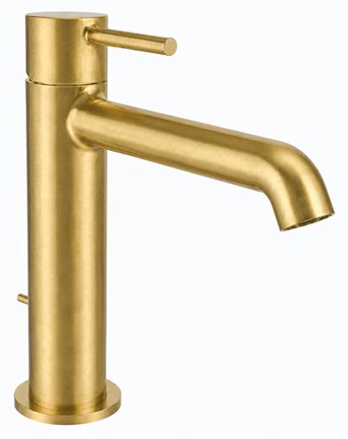 CONCEPT 300 ROUND umyvadlová stojánková baterie, s odtokovou soupravou, PVD, brushed gold brass  CRIPH26396PCON Obrázek - Hlavní obrázek