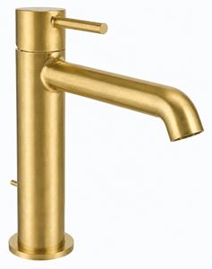 CONCEPT 300 ROUND umyvadlová stojánková baterie, s odtokovou soupravou, PVD, brushed gold brass 