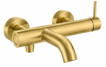 CONCEPT 300 ROUND vanová nástěnná baterie, s přepínačem, PVD, brushed gold brass 