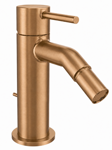 CONCEPT 300 ROUND bidetová stojánková baterie, s odtokovou soupravou,  PVD, brushed rose gold