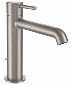 CONCEPT 300 ROUND umyvadlová stojánková baterie, s odtokovou soupravou, brushed metallic 