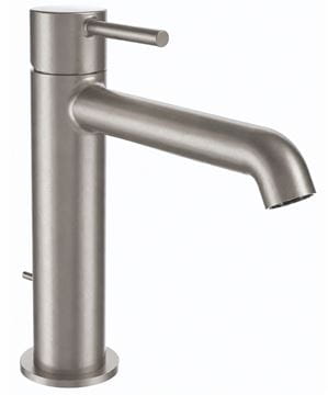 CONCEPT 300 ROUND umyvadlová stojánková baterie, s odtokovou soupravou, brushed metallic 