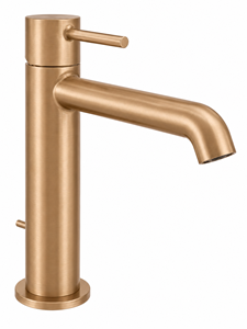 CONCEPT 300 ROUND umyvadlová stojánková baterie, s odtokovou soupravou, PVD, brushed rose gold