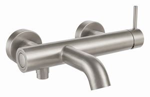 CONCEPT 300 ROUND vanová nástěnná baterie, s přepínačem, brushed metallic 