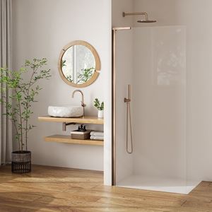 ROTH PASTEL PL TWU/800 stěna walk-in 80x200 cm, brushed rose gold/sklo trasparent