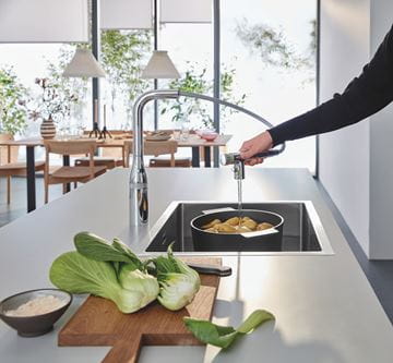 GROHE ESSENCE SMARTCONTROL dřezová baterie, s vytahovací sprškou, chrom 31892000 Obrázek - fotka