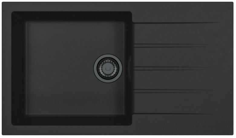 ALVEUS CADIT 40 BLACK EDITION granitový dřez 860x500 mm, otočný, odkapávač, černá 1149158 Obrázek - Hlavní obrázek