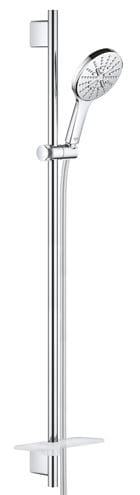 GROHE RAINSHOWER SMARTACTIVE 130 sprchová souprava 4-dílná, ruční sprcha pr. 130 mm, 3 proudy, tyč, hadice, polička, chrom 26548000 Obrázek - Hlavní obrázek