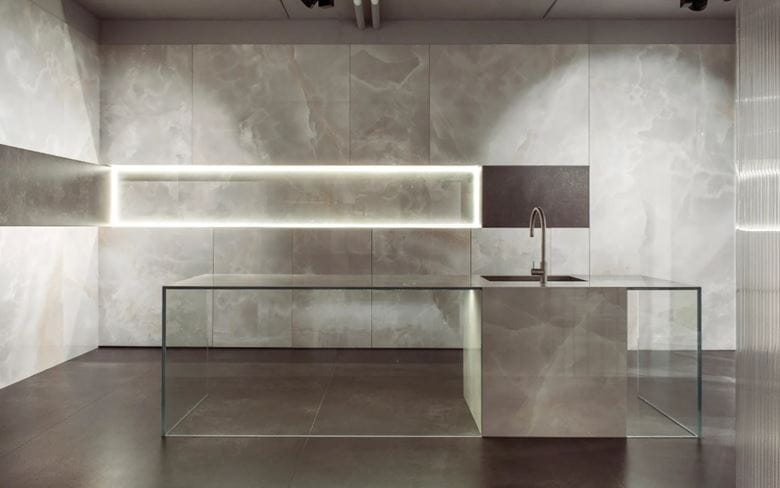 ARIOSTEA ULTRA ONICI dlažba 75x150 cm, lesk, onice grigio UO6L157411 Obrázek - fotka