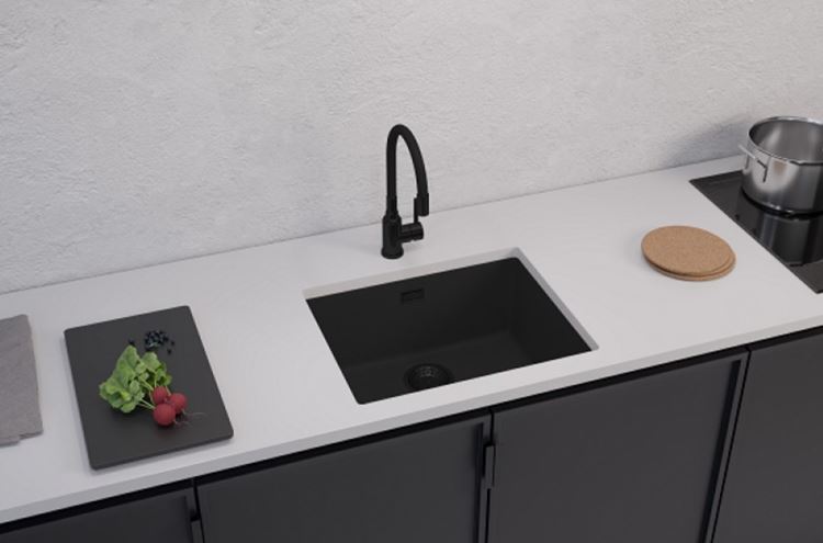 ALVEUS OMNI 30 BLACK EDITION granitový dřez 550x450 mm, černá 1150057 Obrázek - fotka