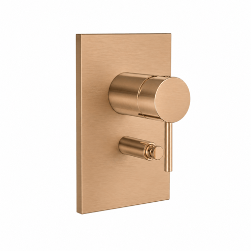 CONCEPT 300 ROUND vanová podomítková baterie, s přepínačem, PVD, brushed rose gold CRIPH15934PCON Obrázek - Hlavní obrázek