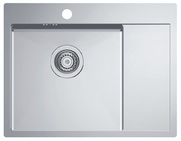 ALVEUS QUARTO 20 nerezový dřez 550x480 mm, otvor pro baterii, odkapávač vpravo 1124383 Obrázek - Hlavní obrázek
