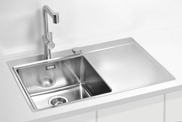 ALVEUS PURE 40 QC L nerezový dřez 790x525 mm, otvor pro baterii, odkapávač vpravo 1149514 Obrázek - fotka