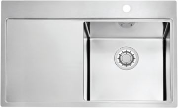 ALVEUS PURE 40 QC P nerezový dřez 790x525 mm, otvor pro baterii, odkapávač vlevo