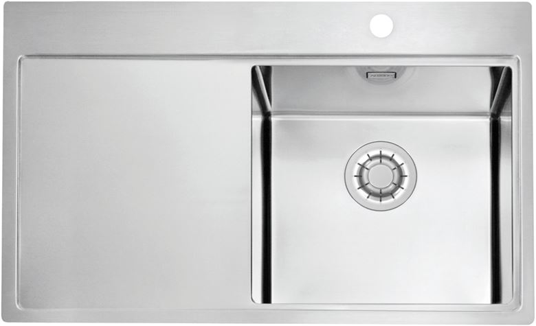 ALVEUS PURE 40 QC P nerezový dřez 790x525 mm, otvor pro baterii, odkapávač vlevo 1149516 Obrázek - Hlavní obrázek