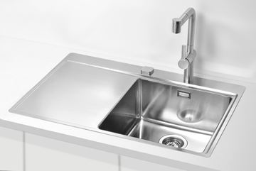 ALVEUS PURE 40 QC P nerezový dřez 790x525 mm, otvor pro baterii, odkapávač vlevo 1149516 Obrázek - fotka