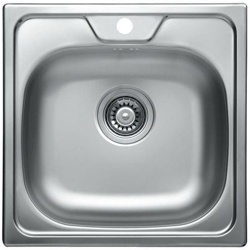 ALVEUS ALLUX 70 nerezový dřez 480x480 mm, otvor pro baterii 1074634 Obrázek - Hlavní obrázek