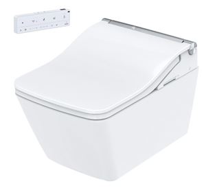 CONCEPT 300 WASHLET závěsné WC s bidetovým sedátkem, Rimless, hranaté