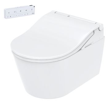 CONCEPT 300 WASHLET závěsné WC s bidetovým sedátkem, Rimless, kulaté, matná bílá