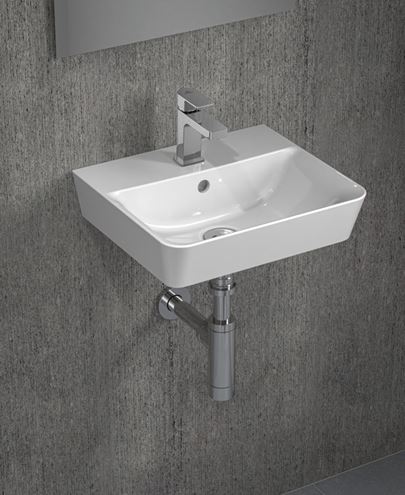 CONCEPT CUBE 2.0 umyvadlo 40 cm, s otvorem pro baterii a přepadem E076901 Obrázek - fotka