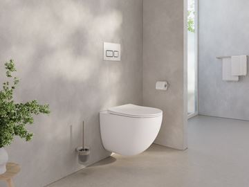 RAVAK CHROME závěsné WC, se SoftClose sedátkem, AquaSpin splachování X03121 Obrázek - fotka