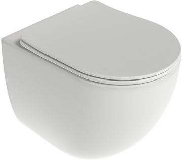 RAVAK CHROME závěsné WC, se SoftClose sedátkem, AquaSpin splachování