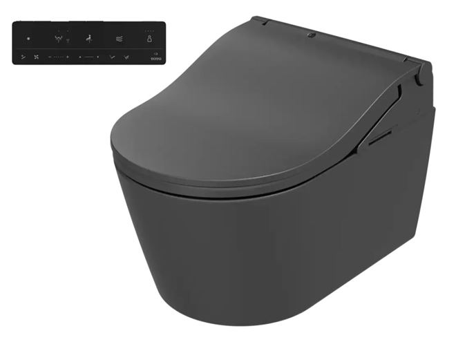 CONCEPT 300 WASHLET RW bidetové sedátko, kulaté, SoftClose, matná černá TCF801EBG#MBL Obrázek - fotka