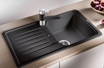 BLANCO FAVOS MINI granitový dřez 780x435 mm, otočný, odkapávač, černá 526078 Obrázek - fotka