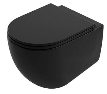 ARTCERAM VITA závěsné WC, Rimless splachování, The.Reel, Saniglaze, matt black