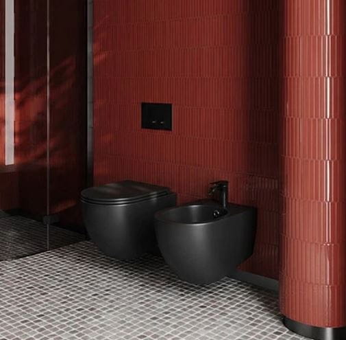 ARTCERAM VITA závěsné WC, Rimless splachování, The.Reel, Saniglaze, matt black VIV001 17,00 Obrázek - fotka