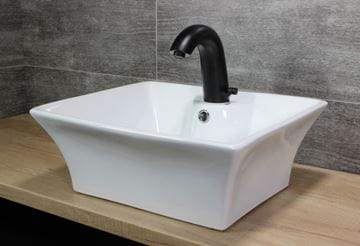 DONNER AUTOFLOW 03 umyvadlová senzorová baterie s regulací teploty, napájení z baterie, matná černá 8596220013903 Obrázek - fotka