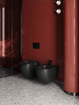 ARTCERAM VITA/SOLIDA WC sedátko, SoftClose, matt black FLA016 17,71 Obrázek - fotka