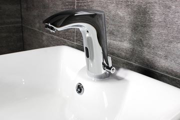 DONNER AUTOFLOW 02 umyvadlová senzorová baterie s regulací teploty, napájení z baterie, chrom 8596220009296 Obrázek - fotka