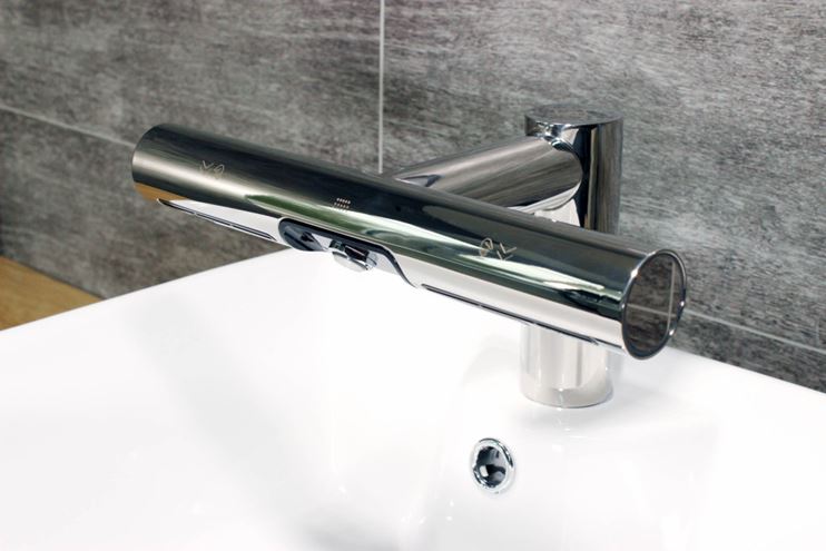 JET DRYER AIRTAP 2V1 umyvadlová senzorová baterie, s osoušečem rukou, napájení ze sítě, chrom 8596220013941 Obrázek - fotka