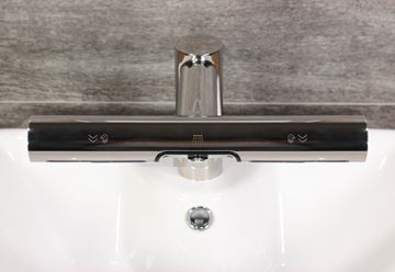 JET DRYER AIRTAP 2V1 umyvadlová senzorová baterie, s osoušečem rukou, napájení ze sítě, chrom 8596220013941 Obrázek - fotka