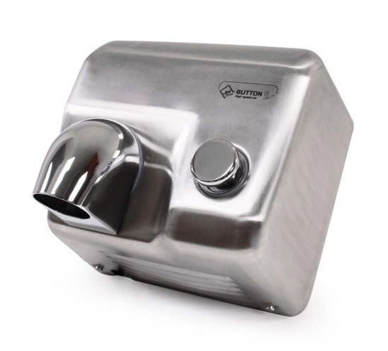 JET DRYER BUTTON horkovzdušný osoušeč rukou, manuální, kartáčovaná nerez ocel 8596220009272 Obrázek - Hlavní obrázek