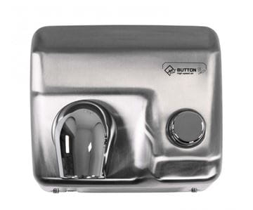 JET DRYER BUTTON horkovzdušný osoušeč rukou, manuální, kartáčovaná nerez ocel 8596220009272 Obrázek - fotka