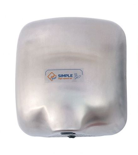JET DRYER SIMPLE horkovzdušný osoušeč rukou, automatický, kartáčovaná nerez ocel 8596220002723 Obrázek - Hlavní obrázek