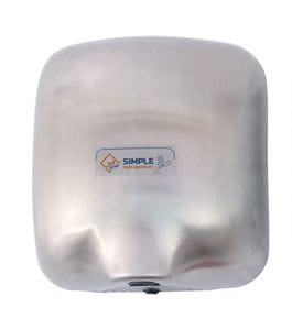 JET DRYER SIMPLE horkovzdušný osoušeč rukou, automatický, kartáčovaná nerez ocel