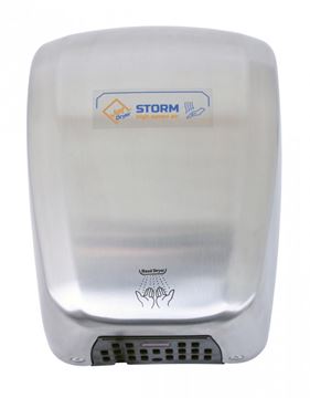 JET DRYER STORM horkovzdušný osoušeč rukou, automatický, kartáčovaná nerez ocel