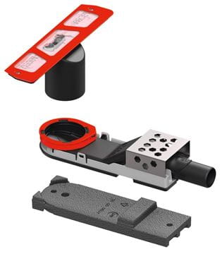 TECE DRAINWAY nízký sifon DN40, pro podlahový žlab, boční odpad