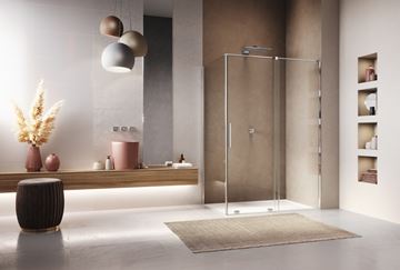 RONAL AMALIA D35F1 boční stěna 90x200 cm, aluchrom/čiré sklo D35F1 090 50 07 Obrázek - fotka