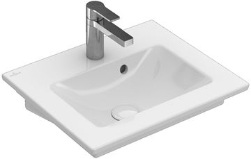 VILLEROY & BOCH VERITY LINE umyvadlo 50 cm, s otvorem pro baterii a přepadem, CeramicPlus, alpská bílá 4A1650R1 Obrázek - fotka