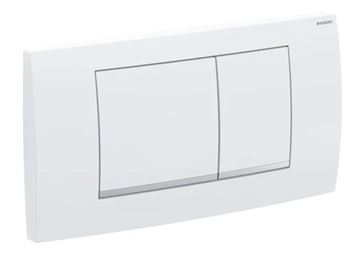GEBERIT TWINLINE 30 ovládací tlačítko pro dvě splachování, plast, bílá/lesklý chrom