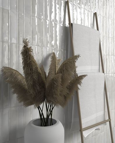 SAVOIA ARTISAN obklad 25x60 cm, lesk reliéf, bianco SRAR01 Obrázek - fotka