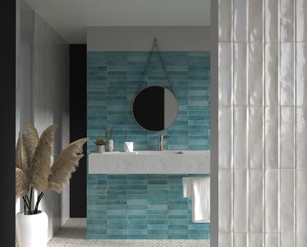 SAVOIA ARTISAN obklad 25x60 cm, lesk reliéf, azzurro  SRAR05 Obrázek - fotka