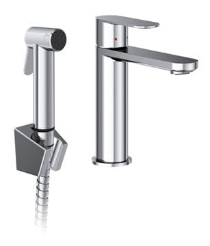 RAVAK CHROME II CR II 112.00CR umyvadlová stojánková baterie, s bidetovou sprškou, lesklý chrom