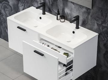RAVAK CHROME SLIM dvojumyvadlo 120 cm, se 2 otvory pro baterie a přepadem XJG01112001 Obrázek - fotka